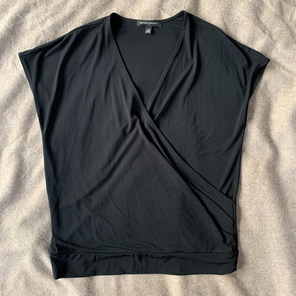 Banana Republic Faux Wrap Top